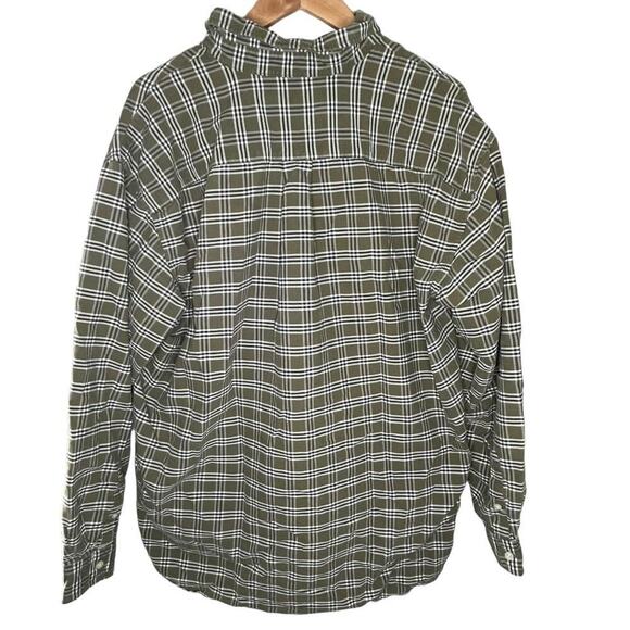 J.Crew 100% Cotton Green Plaid Button Down Shirt Size L - Picture 5 of 7